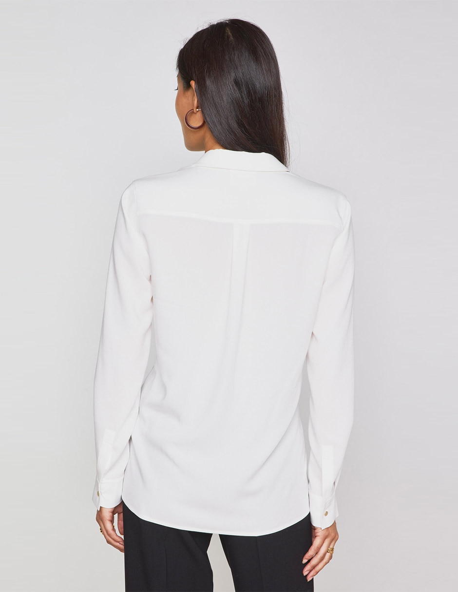 Blusa camisera manga larga para mujer 2
