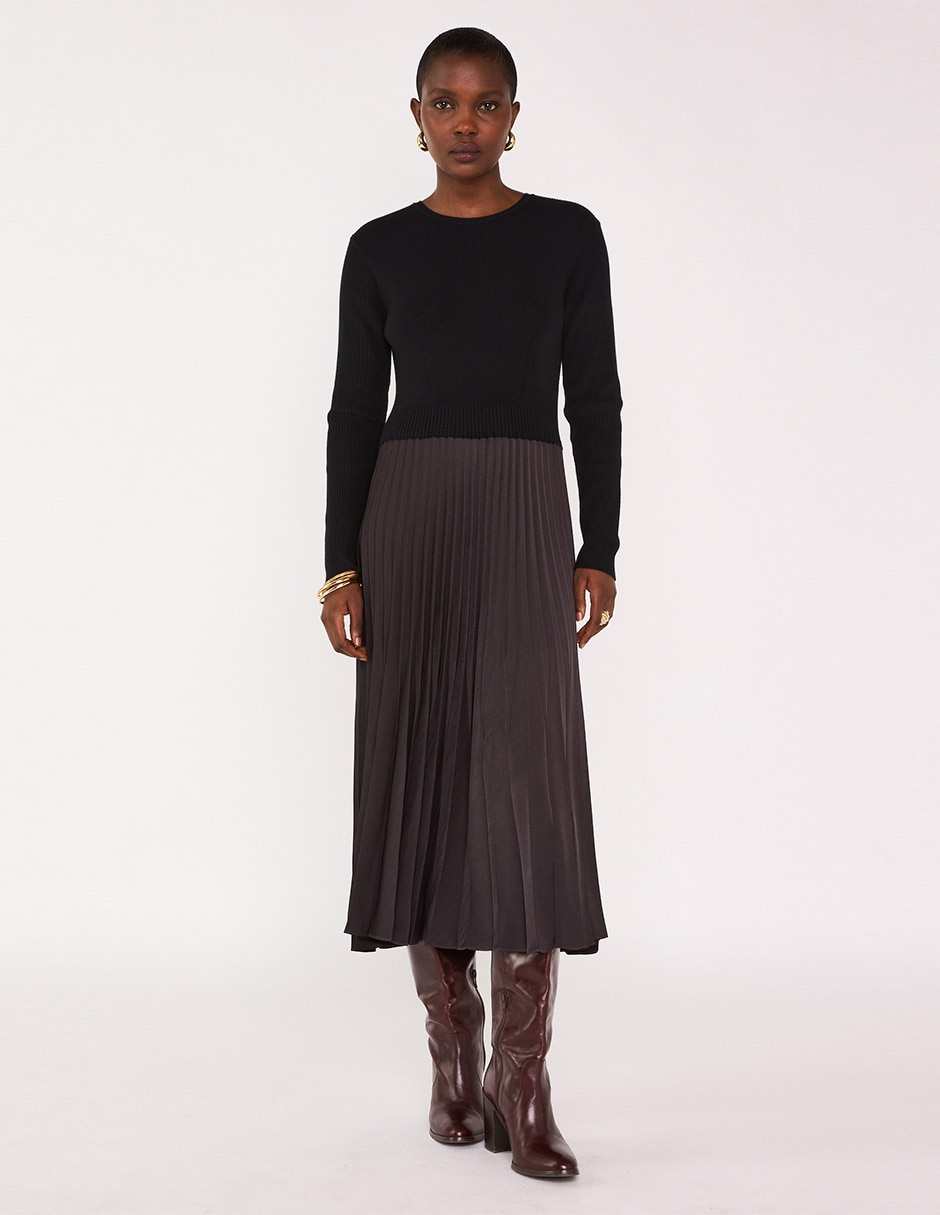 Vestido midi casual para mujer