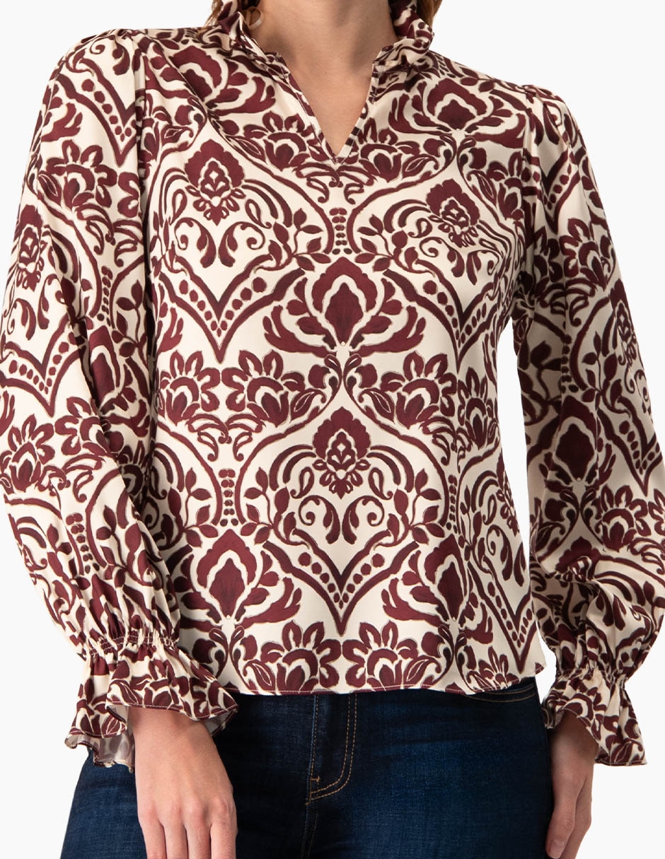 Blusa manga larga para mujer 6