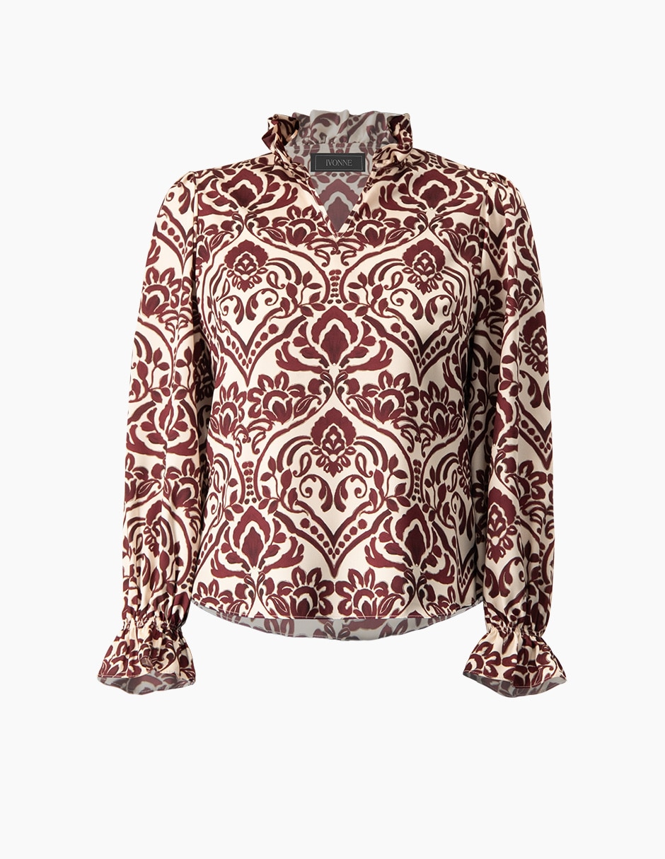 Blusa manga larga para mujer 7