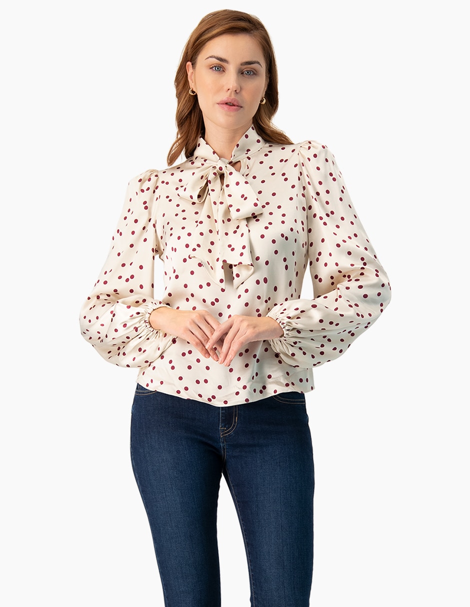Blusa manga larga para mujer