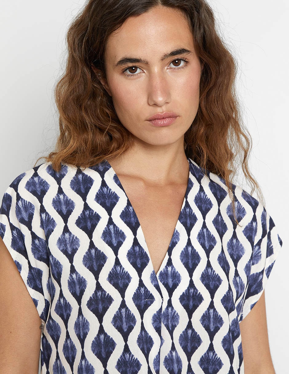 Blusa manga corta para mujer 5