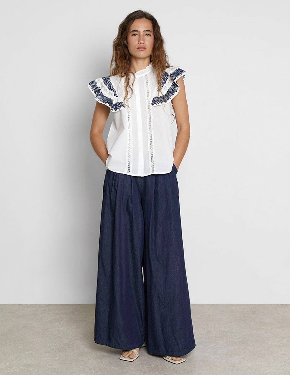 Blusa manga corta para mujer 3