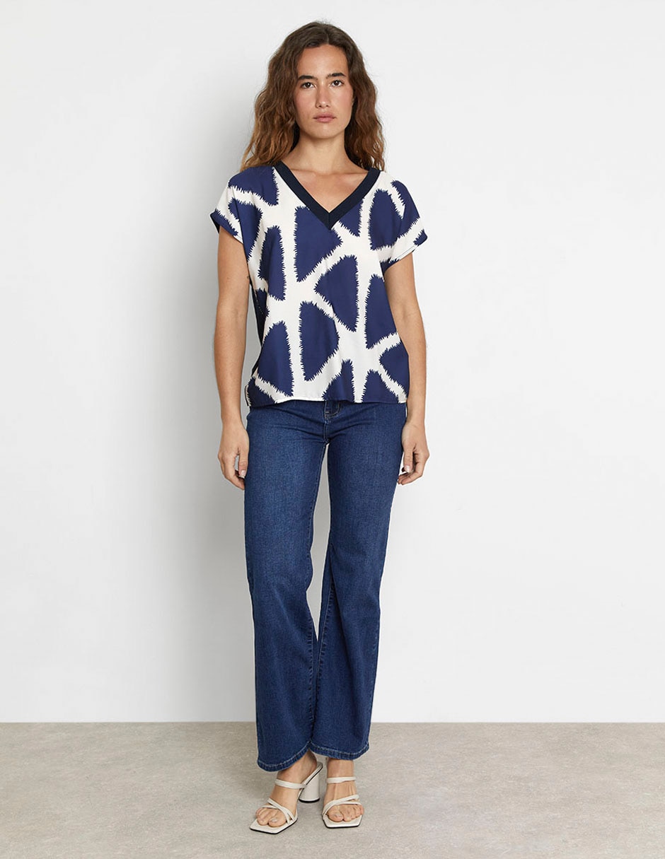 Blusa manga corta para mujer 3