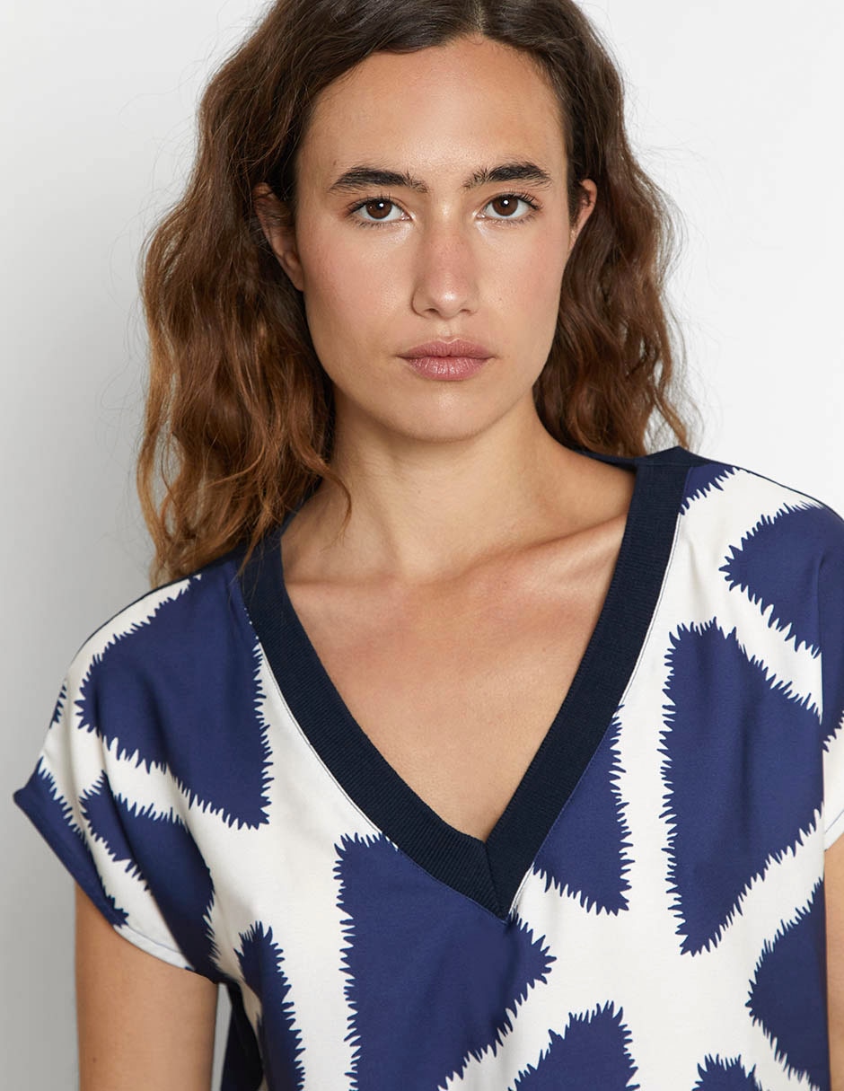 Blusa manga corta para mujer 5