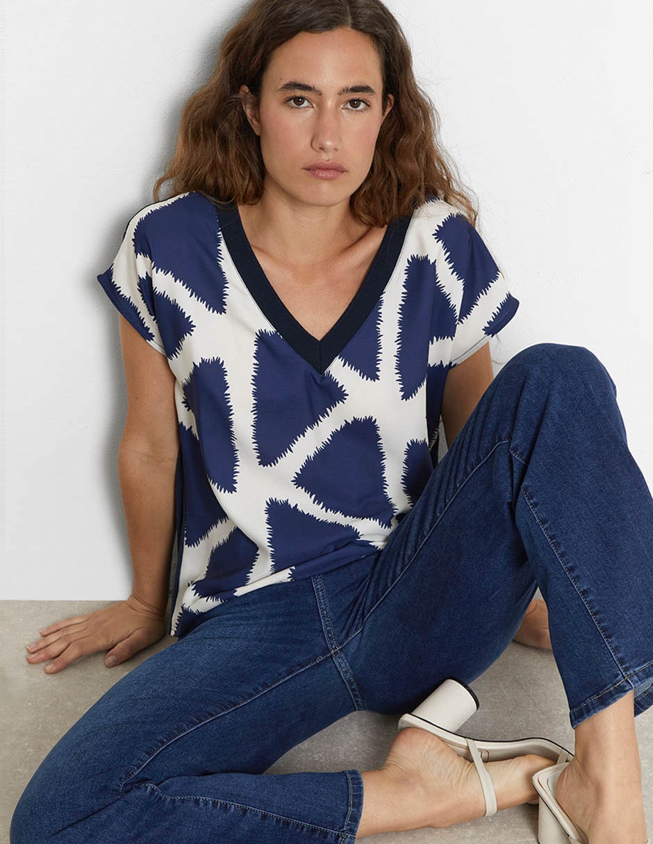 Blusa manga corta para mujer 6