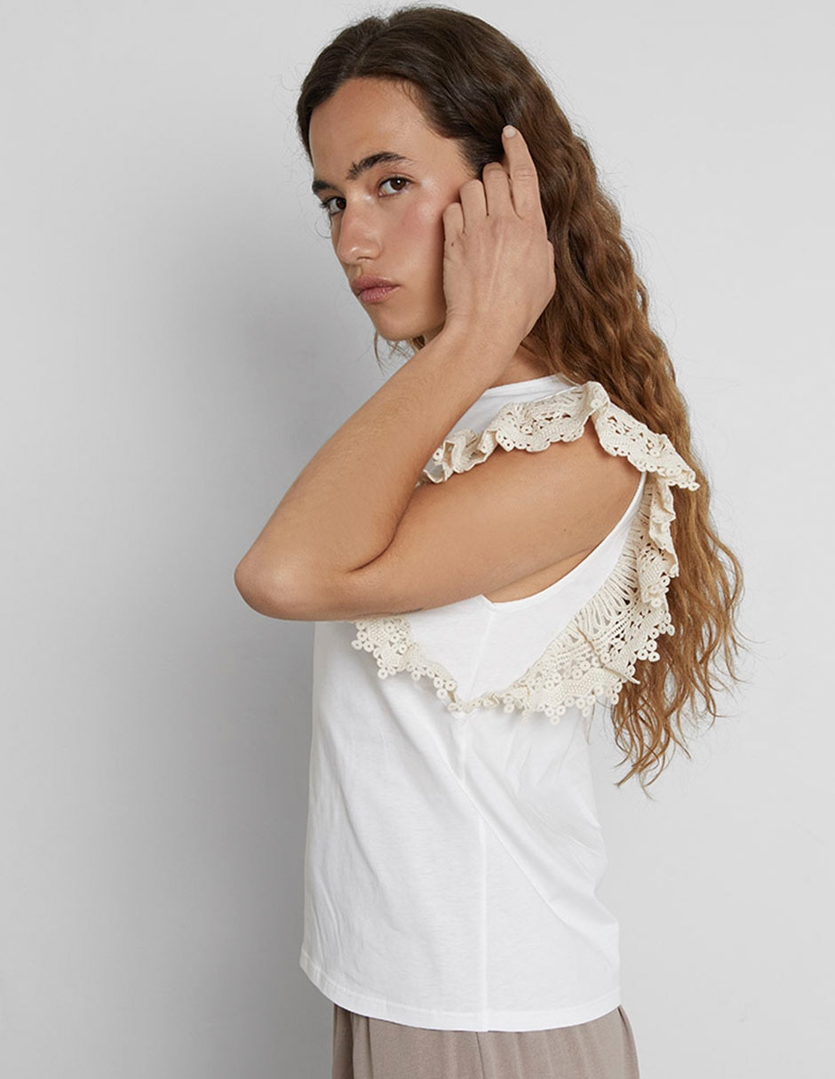 Playera cuello redondo para mujer 4