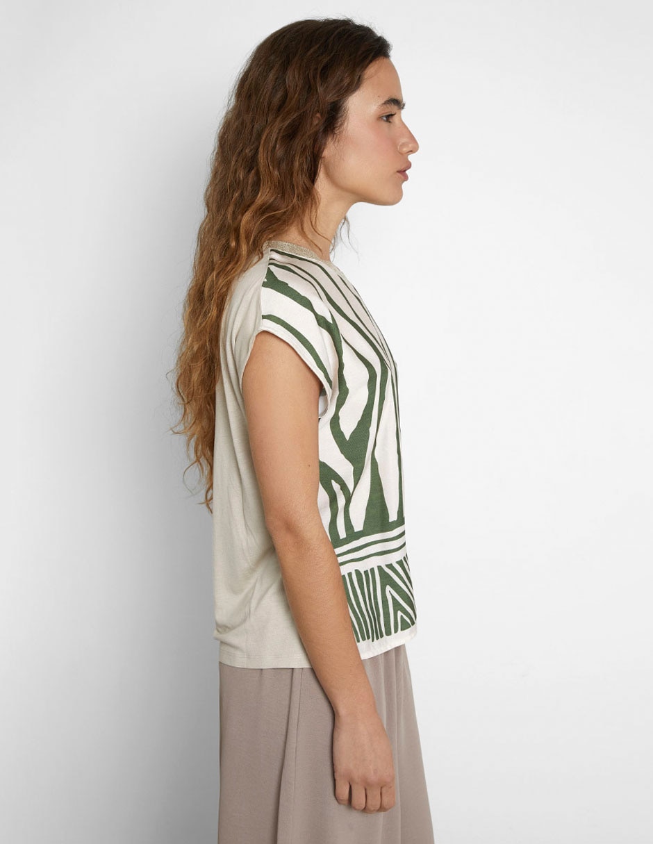 Blusa manga corta para mujer 4