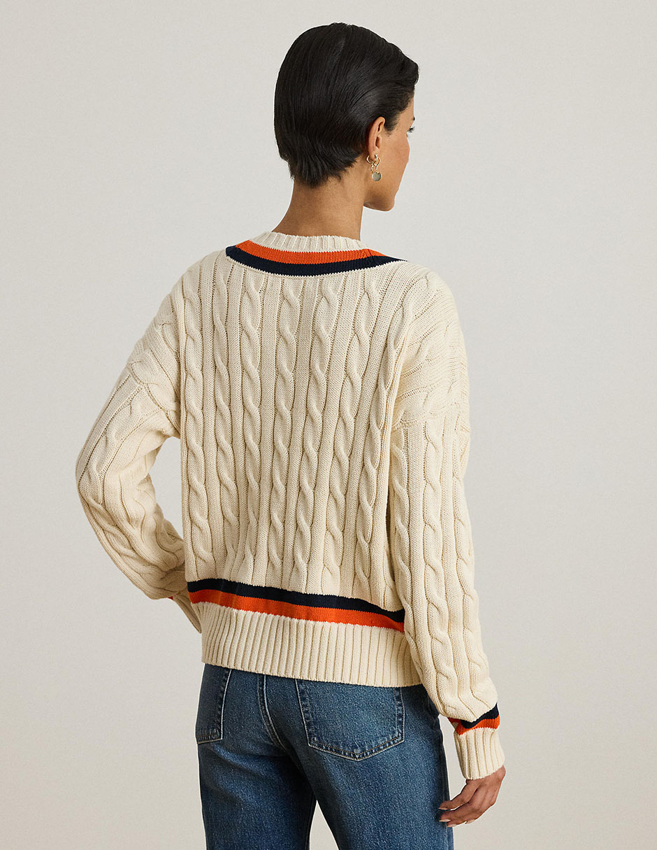 Suéter cuello v para mujer 2