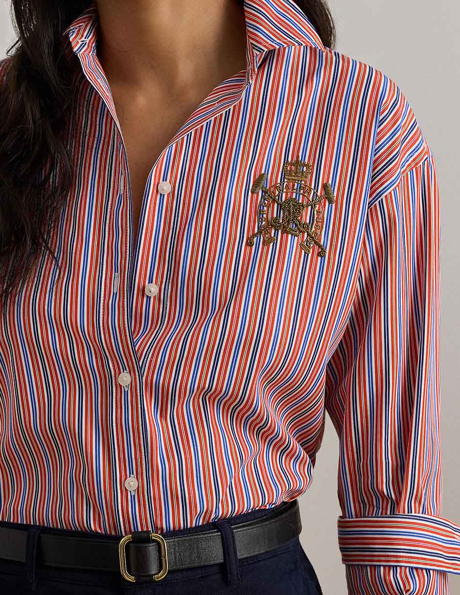 Blusa camisera manga larga para mujer 4