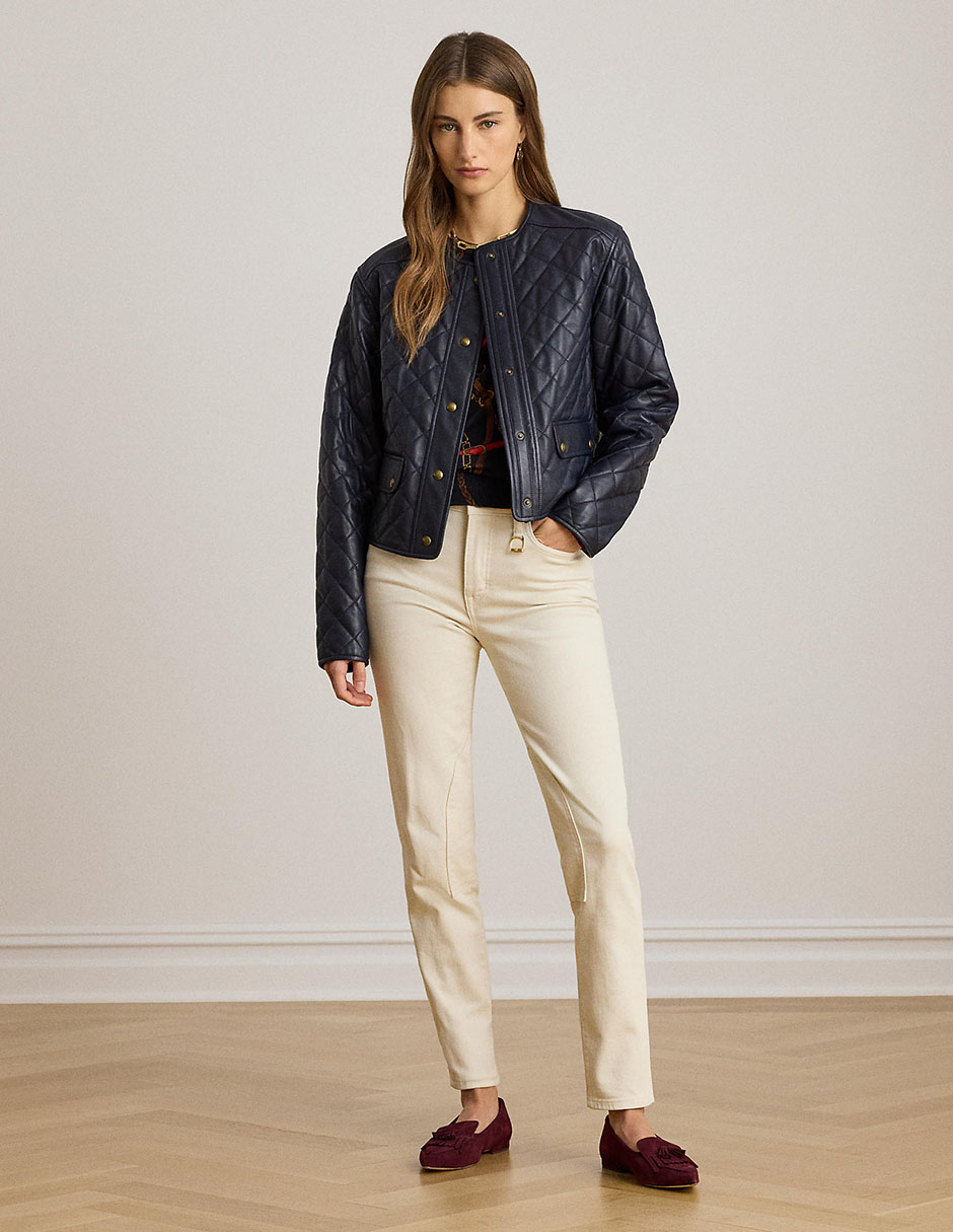 Jeans skinny corte cintura para mujer 4