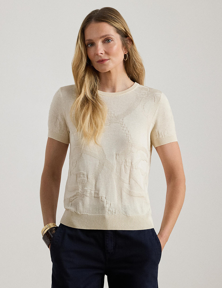 Suéter cuello redondo para mujer