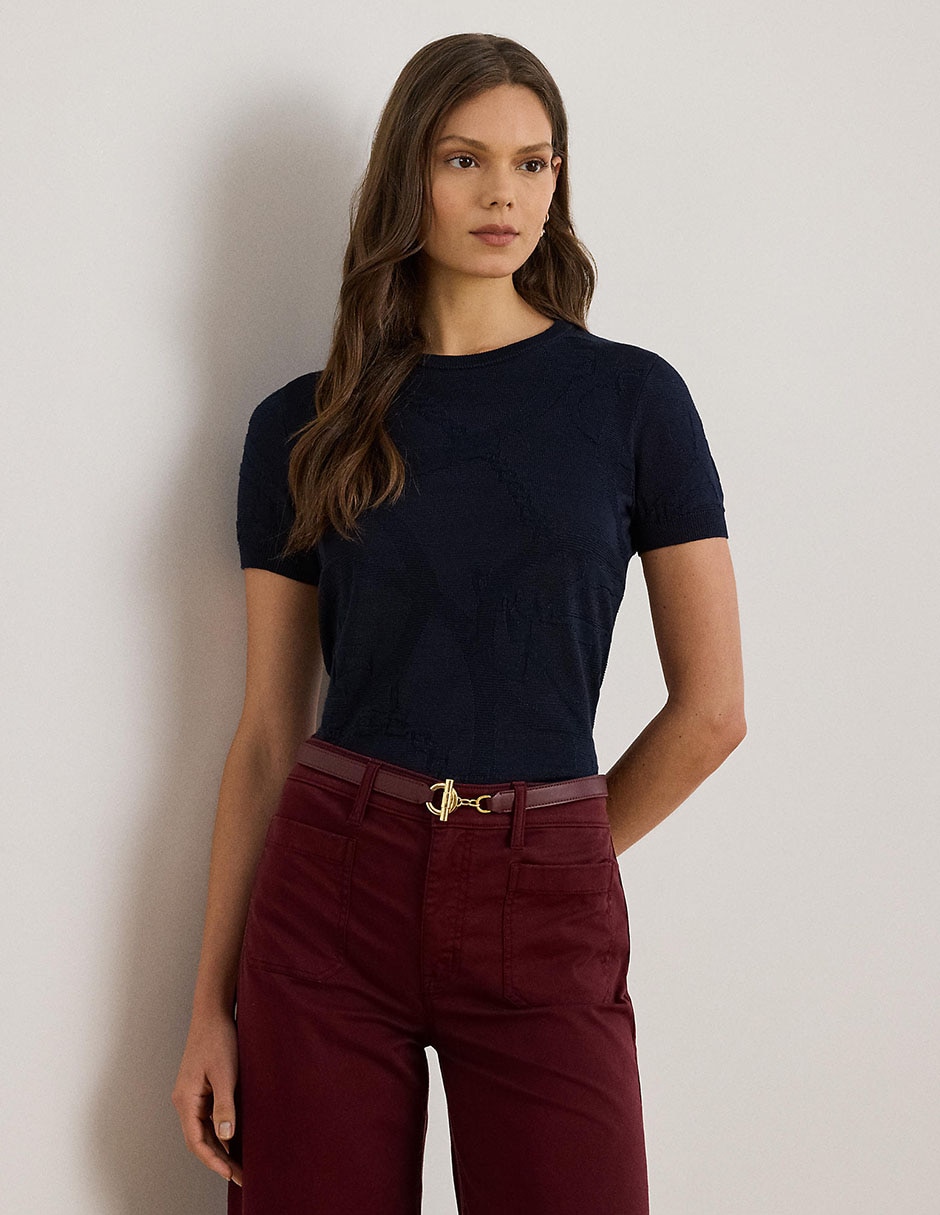 Suéter cuello redondo para mujer