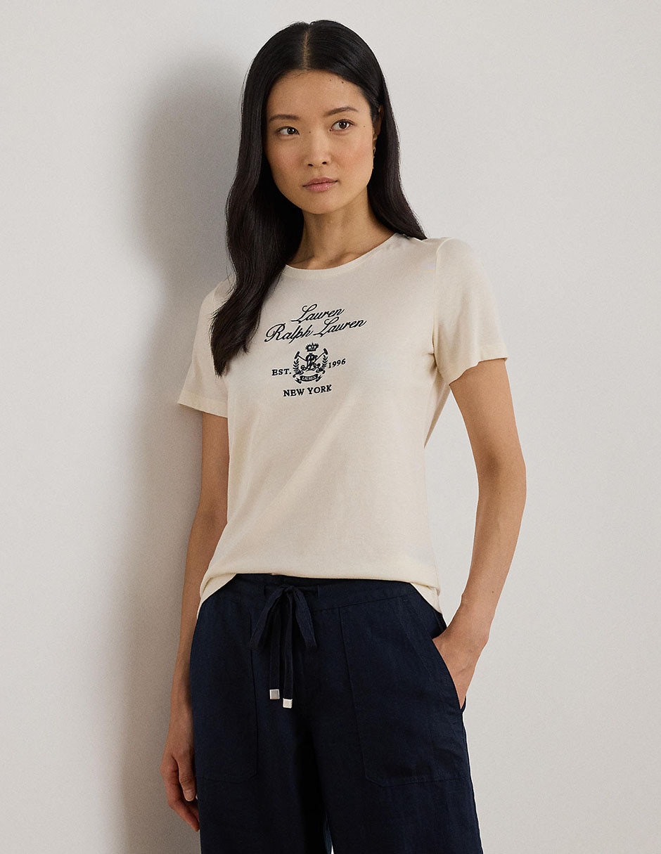 Blusa manga corta para mujer