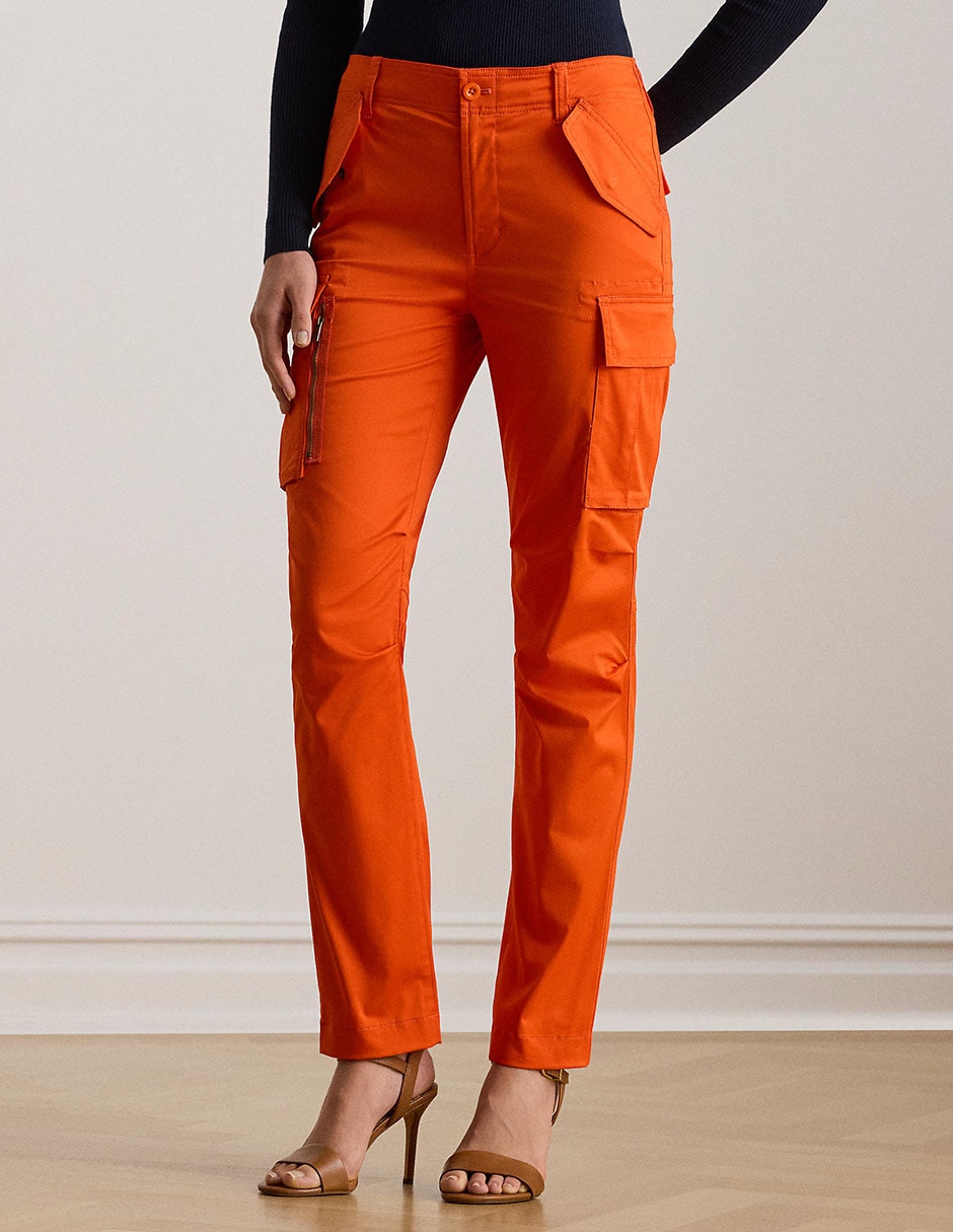 Pantalón cargo slim para mujer