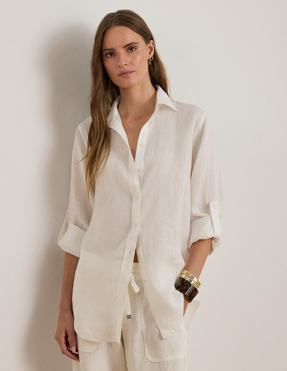 Blusa camisera manga larga para mujer Blusa camisera manga larga para mujer