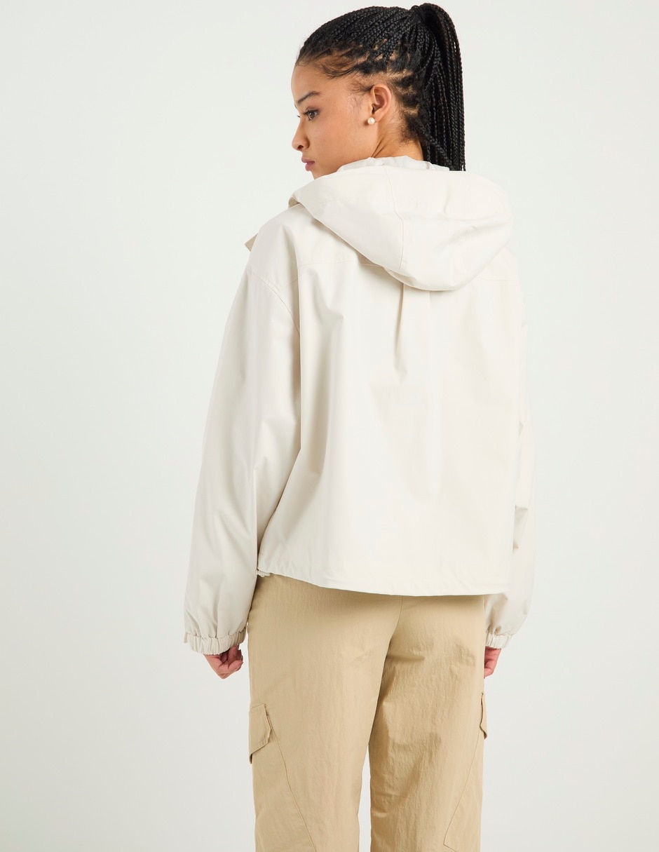 Chamarra rompevientos impermeable para mujer 6