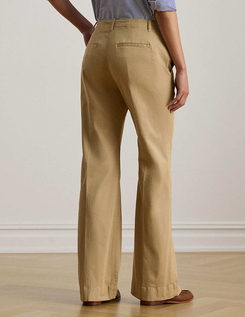 Pantalón chino acampanado para mujer 2