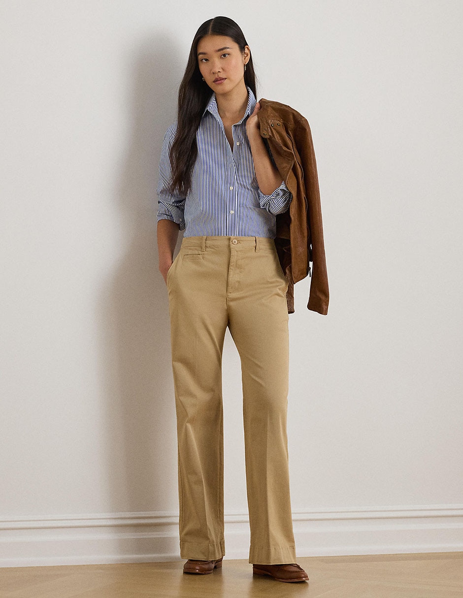 Pantalón chino acampanado para mujer 3