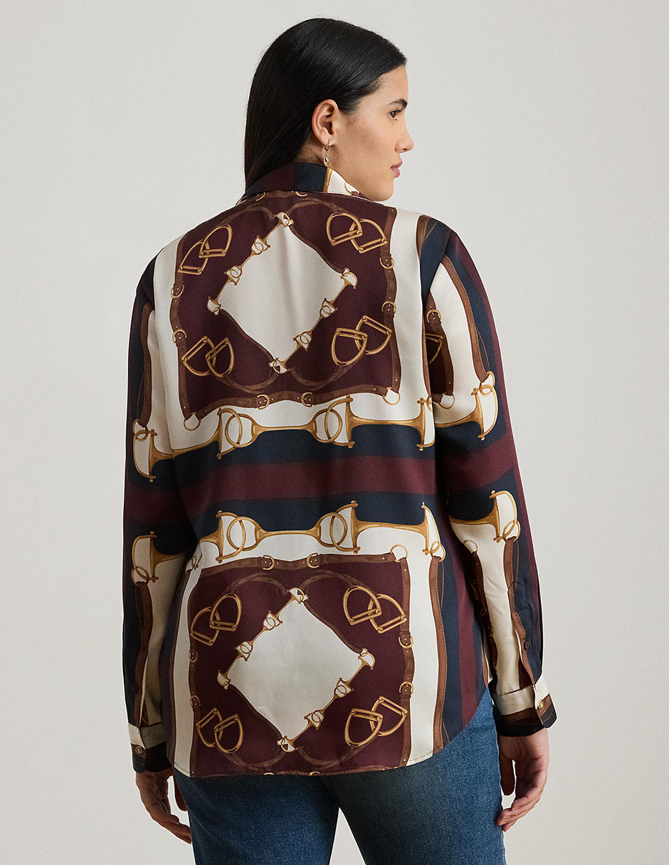 Blusa camisera manga larga para mujer 2
