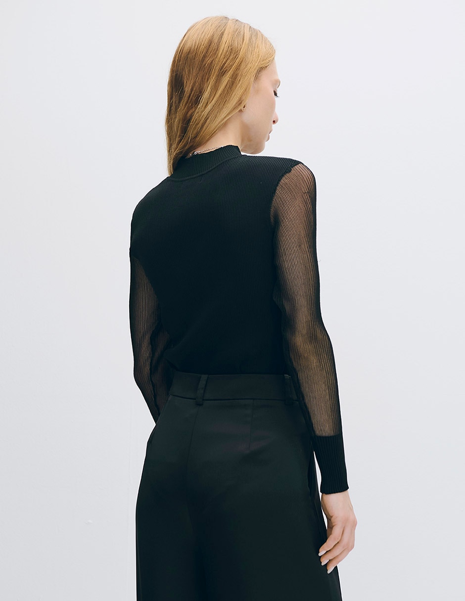 Suéter cuello alto para mujer 3