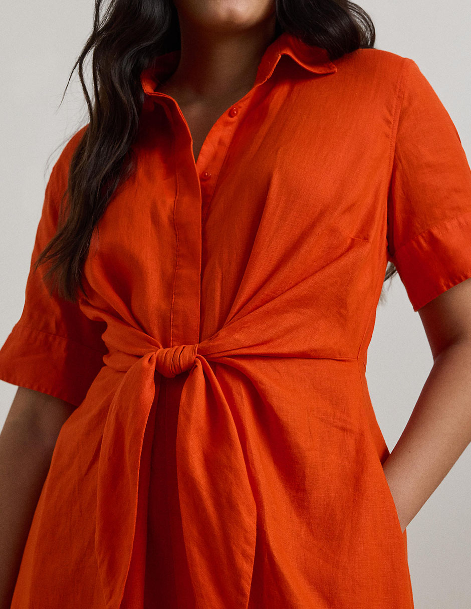 VESTIDO LAUREN PLUS 20290, 20, NARANJA