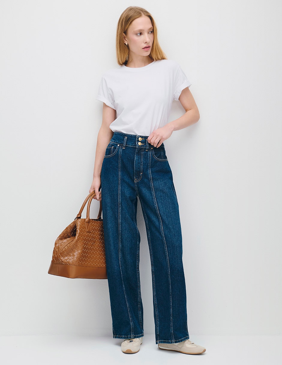 Jeans wide leg para mujer 2