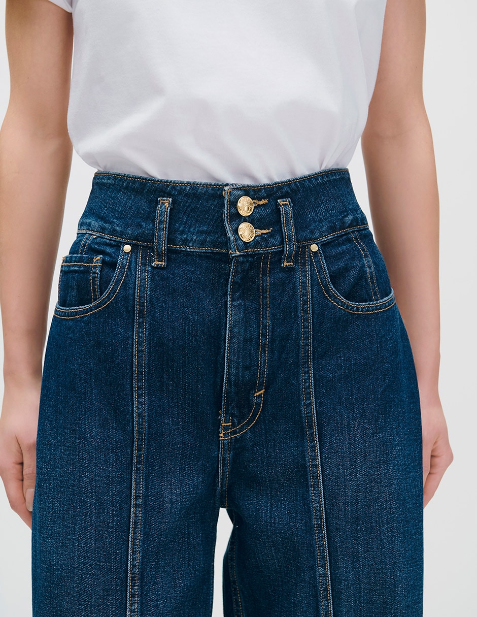 Jeans wide leg para mujer 4