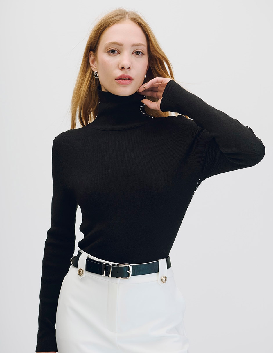 Suéter cuello tortuga para mujer Suéter cuello tortuga para mujer