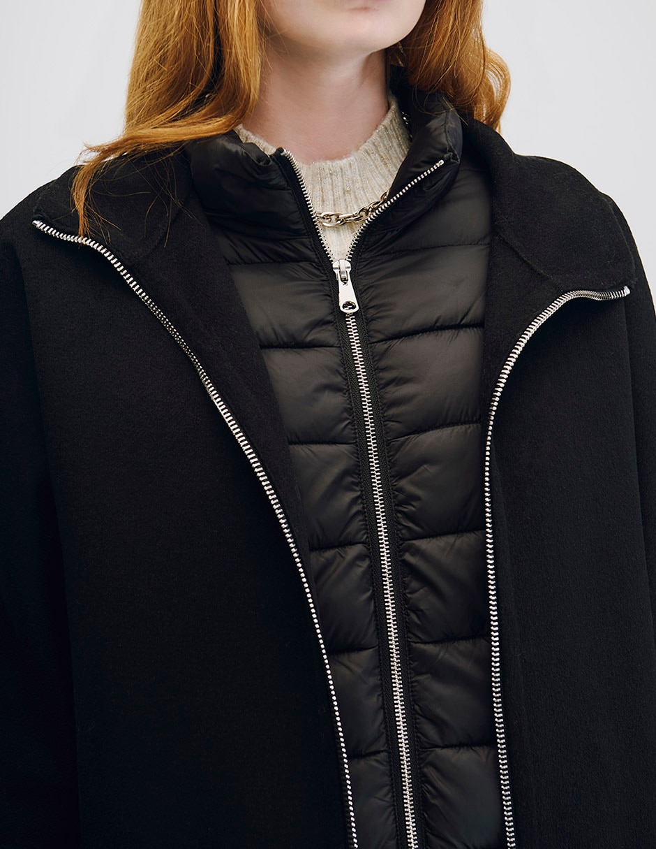 Abrigo de lana regular para mujer 5