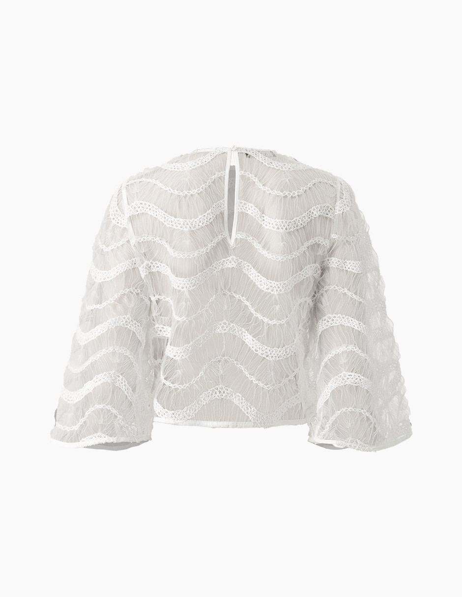 Blusa manga larga para mujer 8