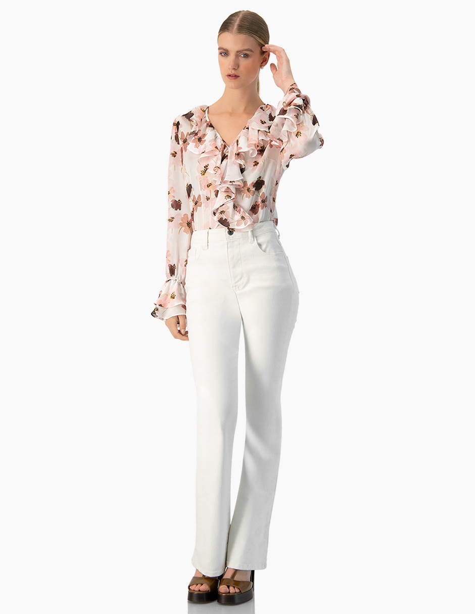 Blusa manga larga para mujer 4