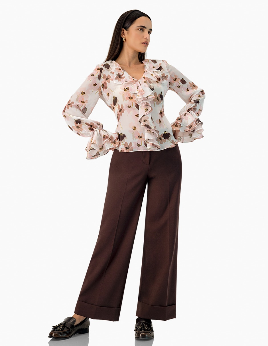 Blusa manga larga para mujer 5