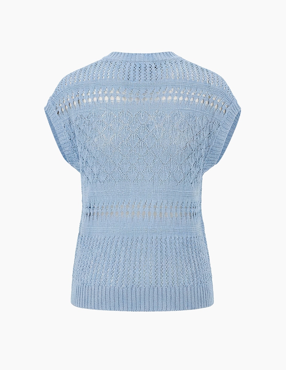 BLUSA IVONNE 10700953 V, M, AZUL CLARO
