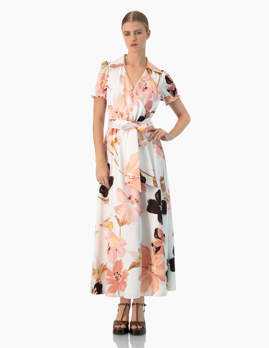 Vestido maxi de fiesta escote V Vestido maxi de fiesta escote V