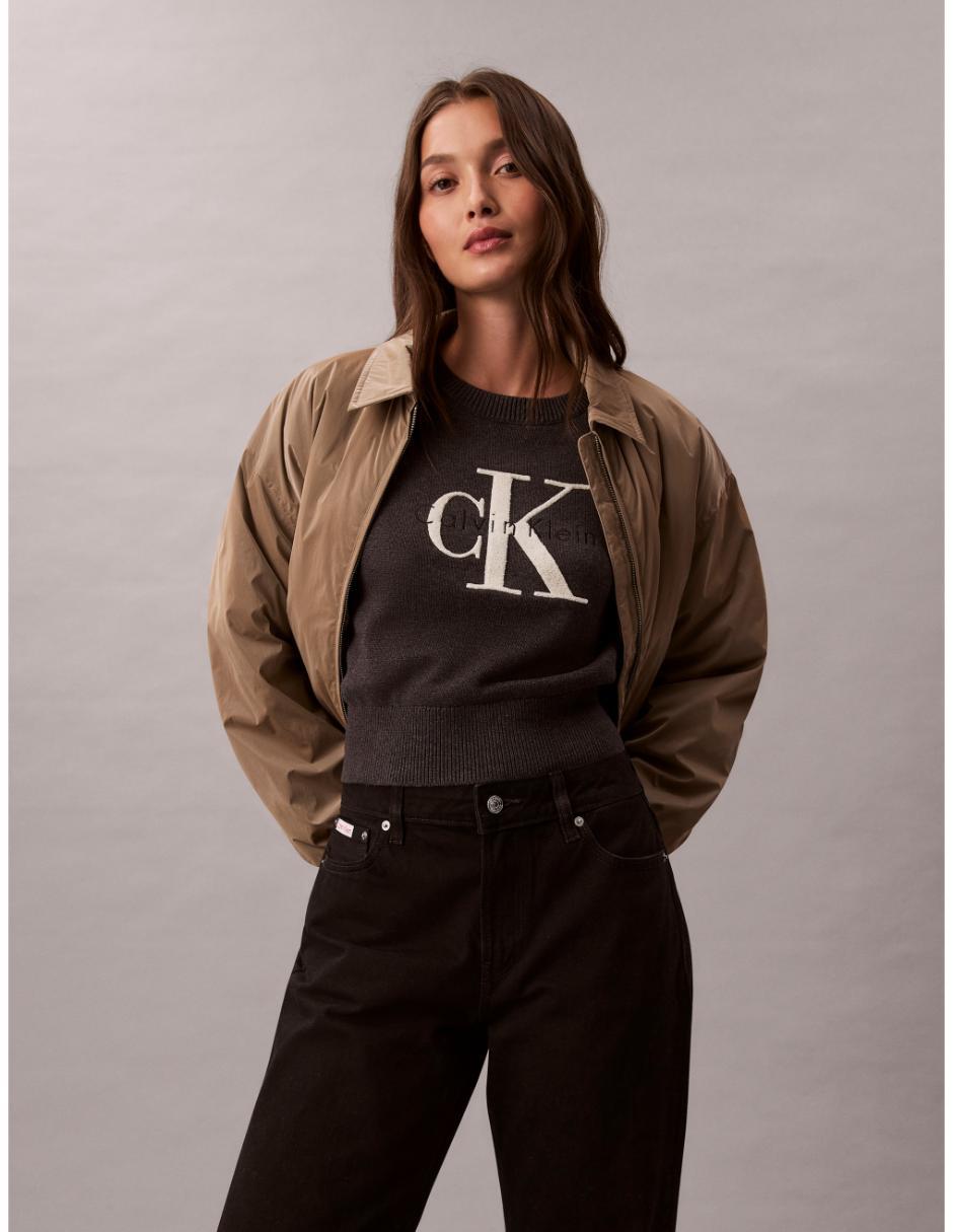 Suéter cuello redondo para mujer