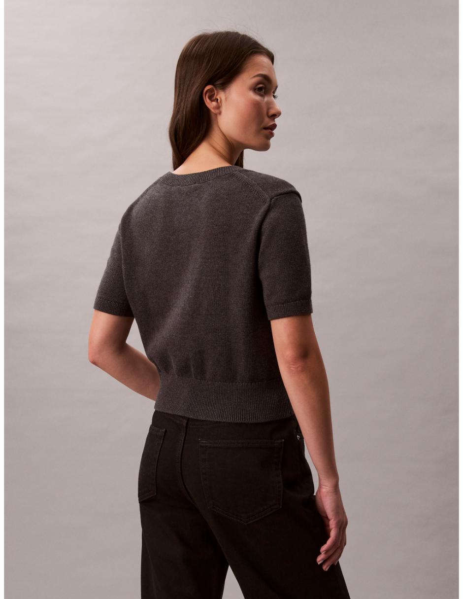 Suéter cuello redondo para mujer