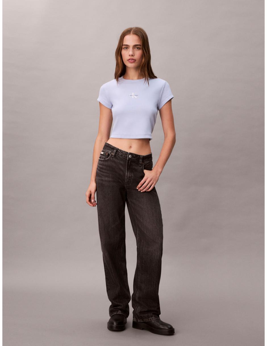 Playera manga corta cuello redondo para mujer 2
