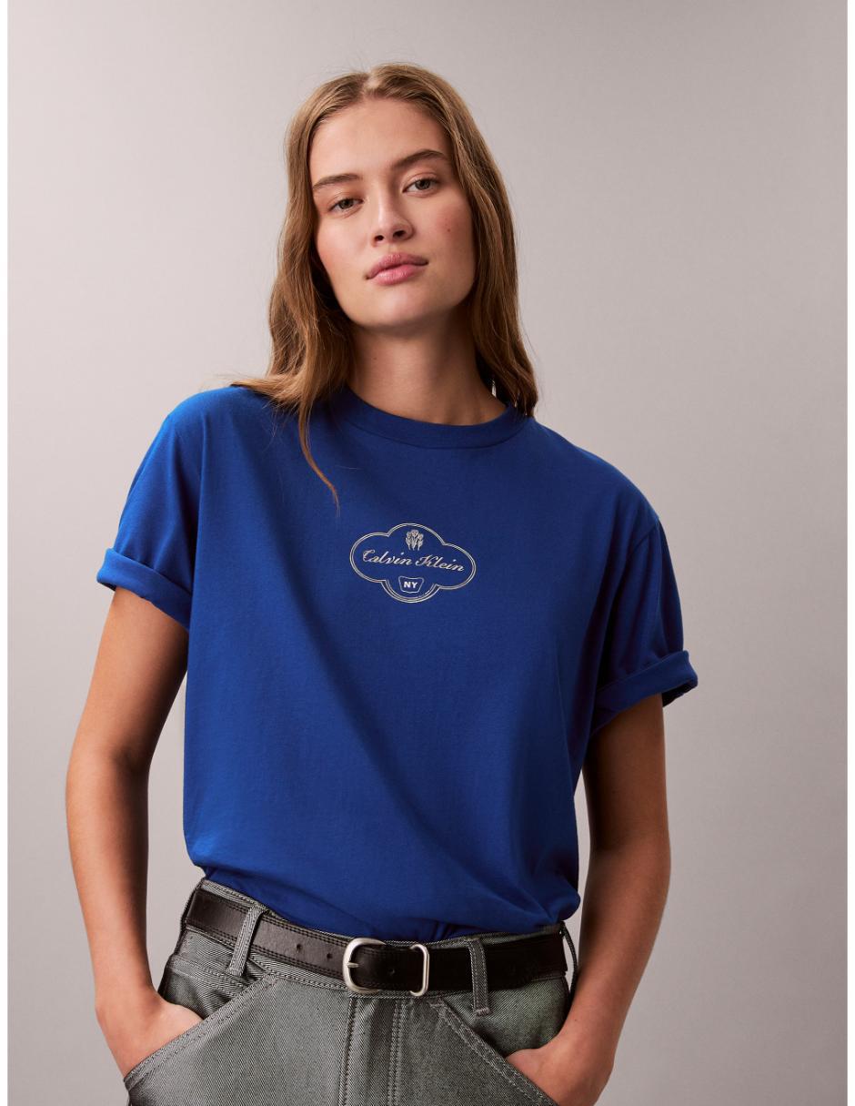 Playera manga corta cuello redondo para mujer Playera manga corta cuello redondo para mujer