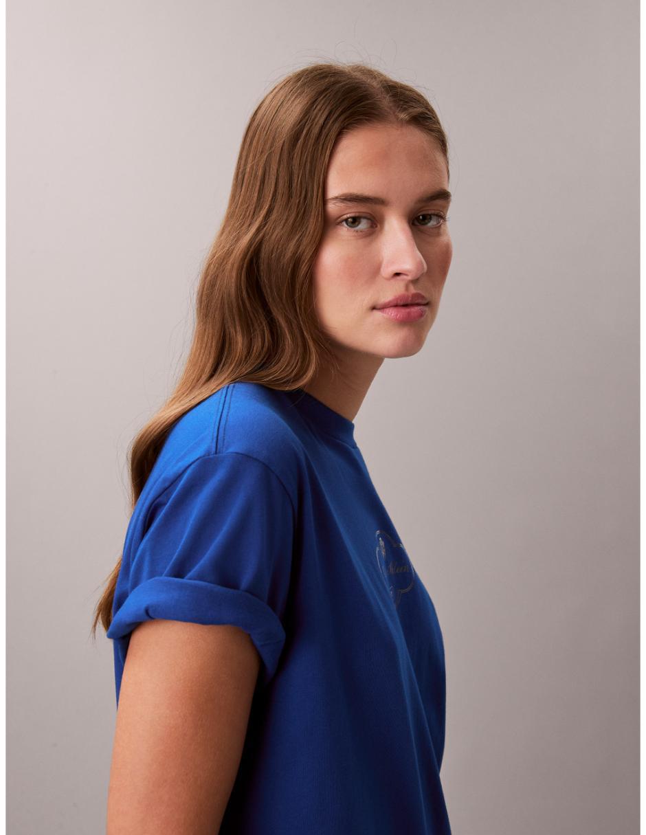 Playera manga corta cuello redondo para mujer 3