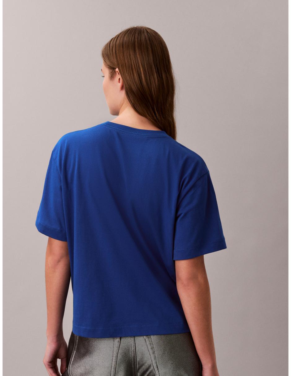 Playera manga corta cuello redondo para mujer 4