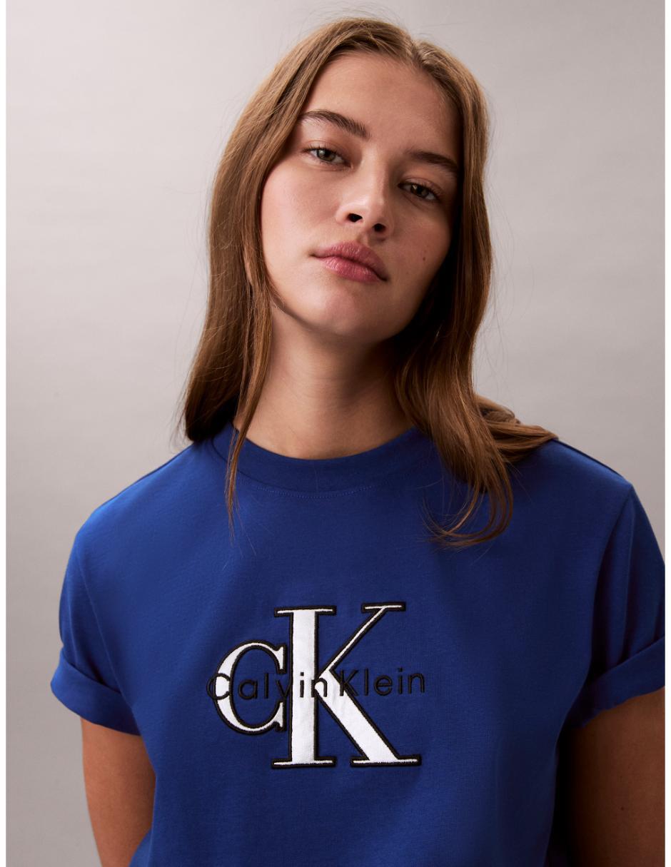 Playera manga corta cuello redondo para mujer 2