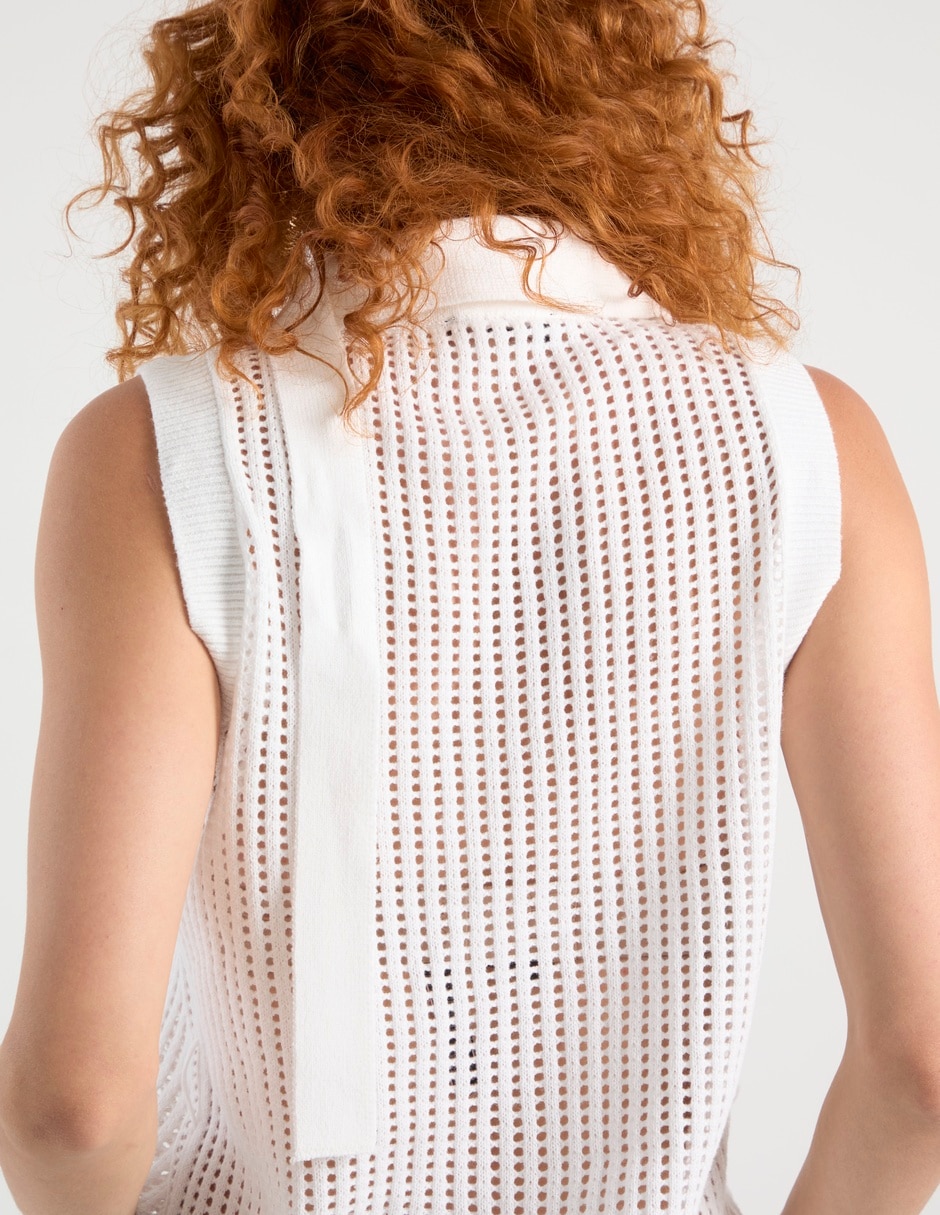 Suéter cuello polo para mujer 10