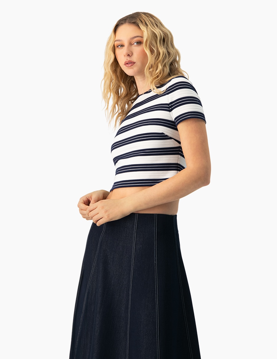 Blusa manga corta para mujer 3