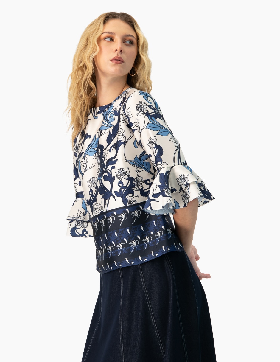 Blusa manga 3/4 para mujer 3
