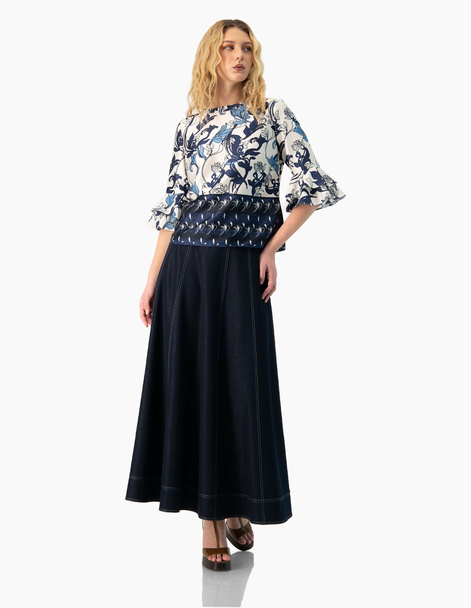 Blusa manga 3/4 para mujer 4