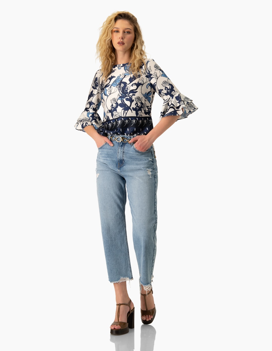 Blusa manga 3/4 para mujer 5
