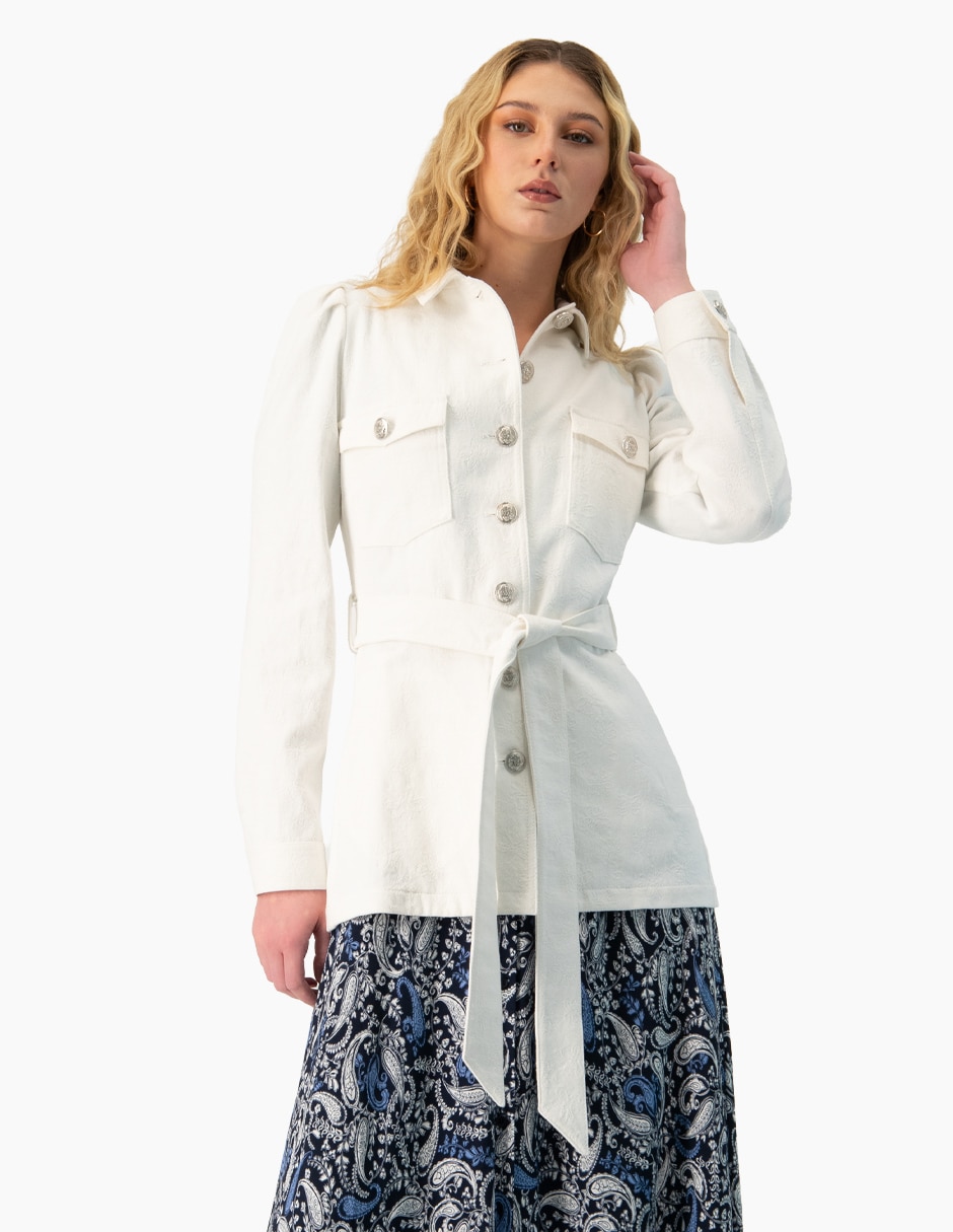 Gabardina con bolsillos para mujer 1