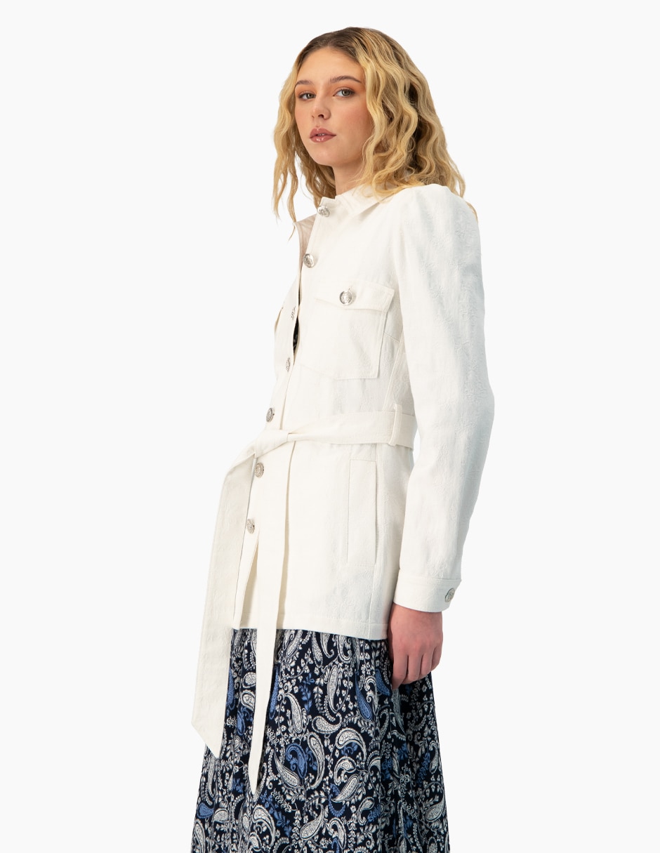 Gabardina con bolsillos para mujer 3
