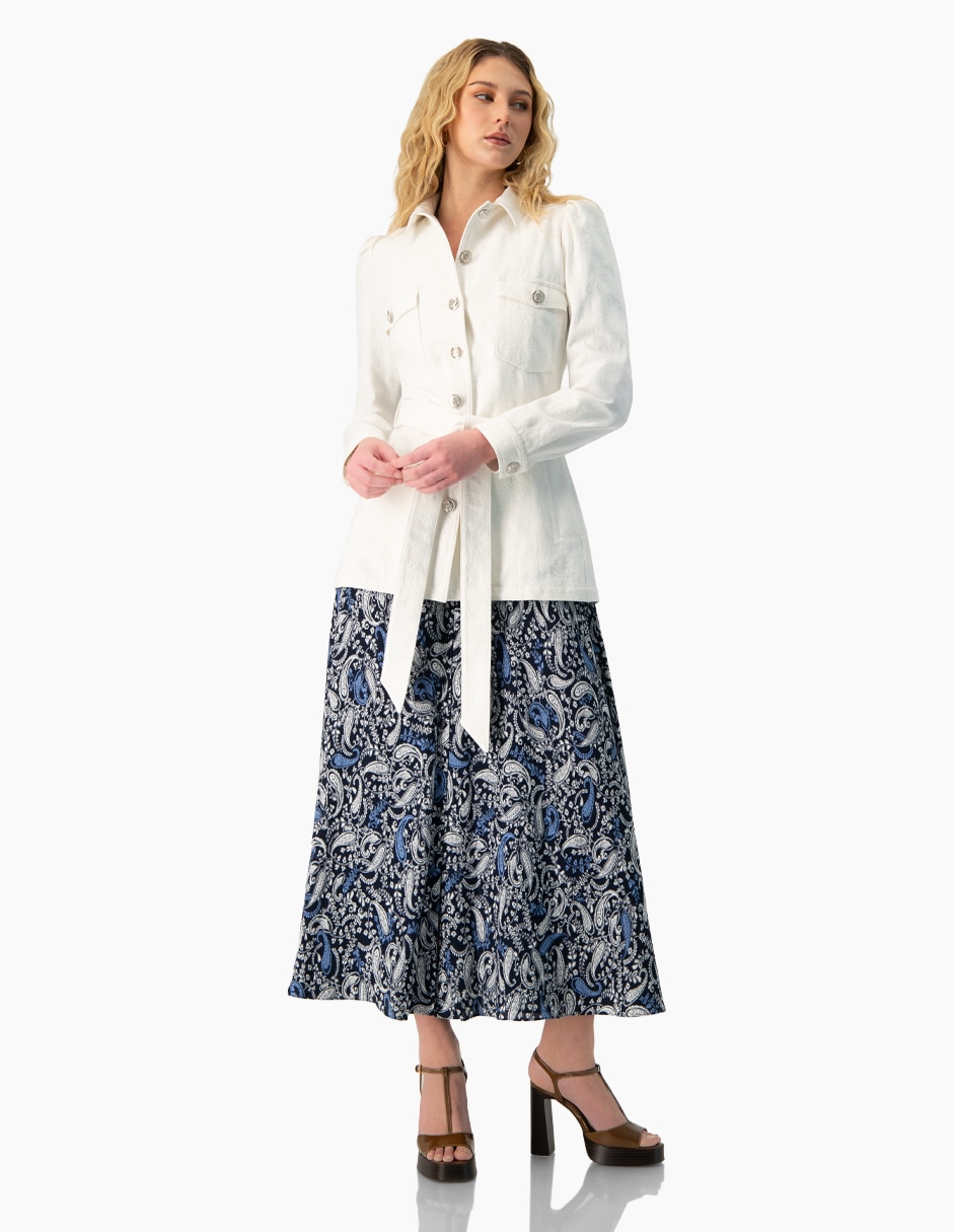 Gabardina con bolsillos para mujer 4
